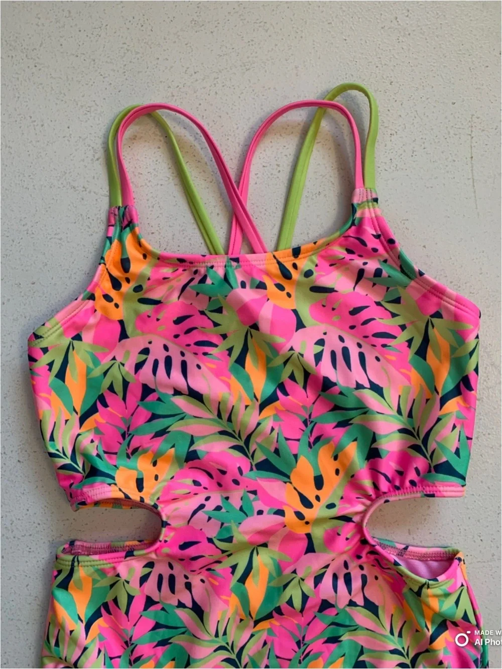 art class tropical print